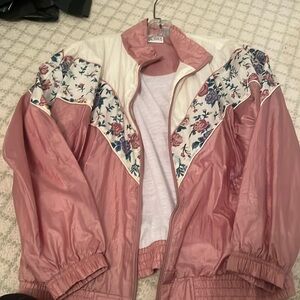 Pink floral jacket